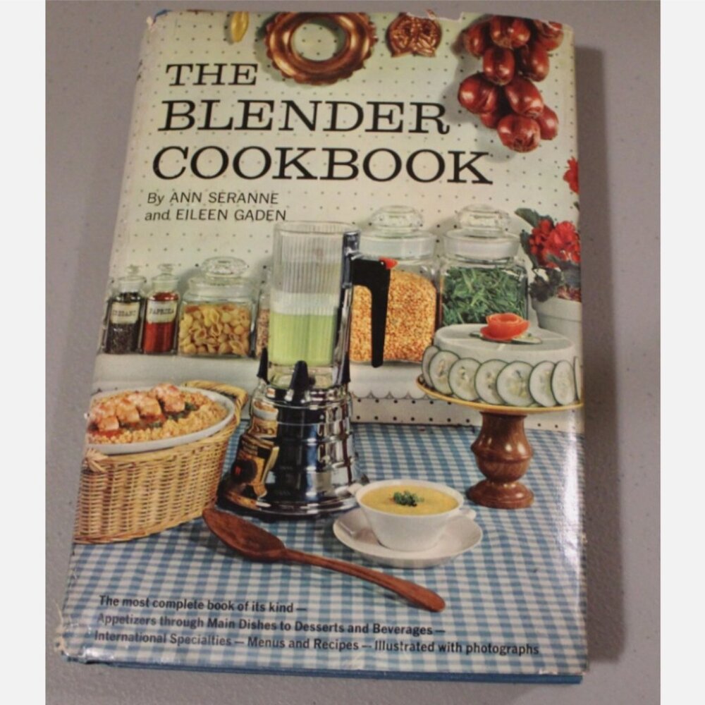 The Blender Cookbook 1961 Hardcover Vintage Recipes Cooking with Dust Jacket